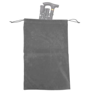 Imagem de EDWERD Bolsa De Armazenamento Portátil Dobrável Para Bengalas, Protetora Flanela Organizador Viagem Idosos Com Deficiência (Cinza)