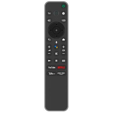 Imagem de Controle remoto de voz de substituição compatível com Sony TV XR-85X95K KD-55X85K KD-43X85K XR-75X95K KD-75X85K XR-55A80K KD-65X80K XR-65A80K XR-55X90K XR-77A80K KD-500K X85K K D-50X80K KD-65X85K KD