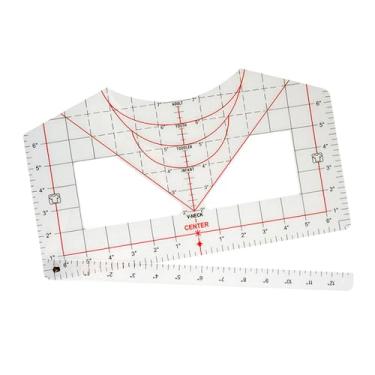 Imagem de shamjina Guia de régua de alinhamento para camisetas, acessórios para gráficos de PVC, ferramentas para artesanato, prensa térmica leve, guia de impressão faça