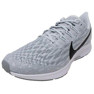 Imagem de Tênis de corrida masculino Nike Air Zoom Pegasus 36 Tb malha na altura do tornozelo, Platinum Tint / Black / Wolf Grey, 12