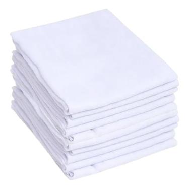 Imagem de Fralda De Pano Kit 10 Caricia Baby Branca