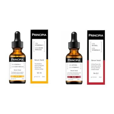 Imagem de Kit c/ 2 Séruns Vitamina C 10 + Retinol Principia Skincare Tratamento