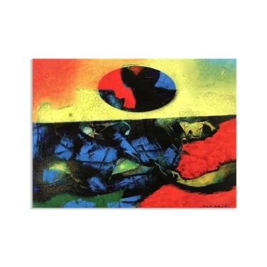 Imagem de Max Ernst Wall Art, Suddenly II, Reproduções de arte em tela pinturas famosas pôsteres Max Ernst Print Abstract Pictures Wall Decor 100x70cm (33x28in) sem moldura