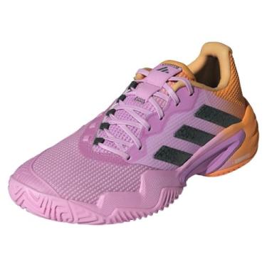 Imagem de adidas Tênis feminino Barricade 13, Laranja neblina/Legend Ivy/Bliss Lilac, 36