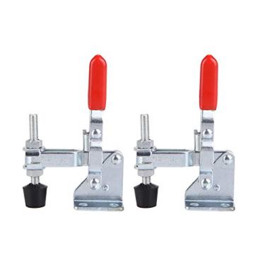 Imagem de Pssopp 2pcs Alternar Braçadeiras 2 Pacote de Pacote de Alteração Conjunto de 2 Grampos de Alternância Alavanca Vertical Pressão Descendente 50 Kg Capacidade de Retenção para Fixar Metais Soldagem de