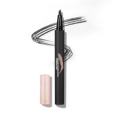 Imagem de Anglicolor Caneta de sobrancelha Microblading, caneta de sobrancelha líquida, pincel de sobrancelha angular quadrada, sobrancelha natural, de longa duração, à prova d'água, lápis de sobrancelha para