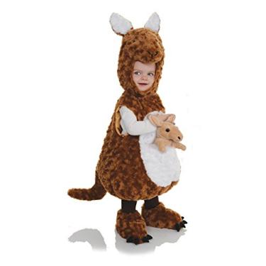 Imagem de Underwraps Fantasia infantil para bebês com barriga de canguru, Marrom, Large (2T-4T)