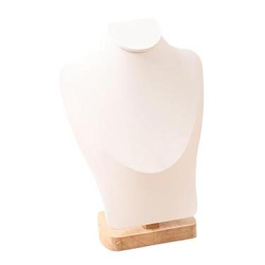 Imagem de Colaxi Suporte de exibição de joias, colar, para venda de presentes, enfeite, joias, busto, organizador para casa, sala de estar, quarto, White M