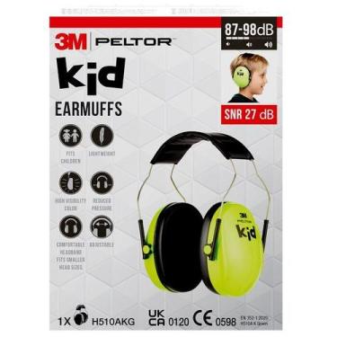 Imagem de Abafador Protetor de Ruidos Infantil Peltor KIDS Verde - 3M