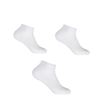 Imagem de Kit 3 Pares de Meias Invisível Masculina 39/43 Altomax, Branco, 39/43