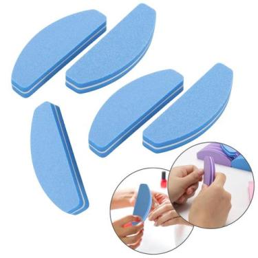 Imagem de 5 Un Lixa Para Unhas Bumerangue Polidora Profissional Grão 100/180 - K