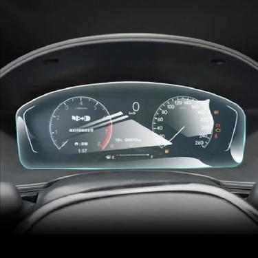 Imagem de PACSCI Painel de instrumentos de carro membrana LCD tela protetora TPU película protetora anti-arranhões reajuste, para Honda Civic 2021-2024