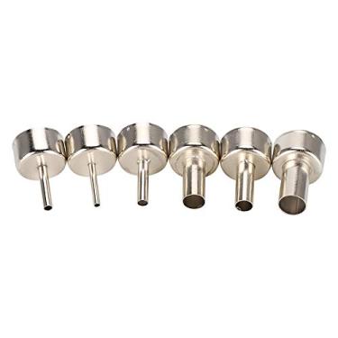 Imagem de 6 Pçs Bocal de Pistola de Ar Quente 858 Pistola de Calor Smd Estação de Retrabalho Acessório 3/4/5/8/10/12mm Conjunto de Bocal de Aço Inoxidável para Solda