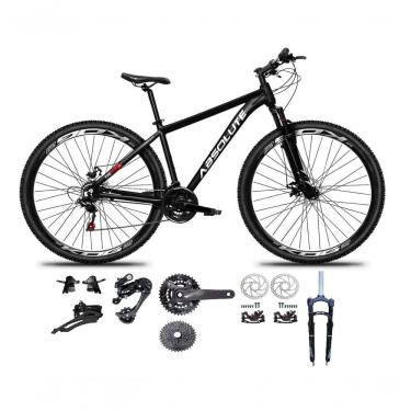 Imagem de Bicicleta Aro 29 Absolute Nero 5 Kit 2x9 Gta Sunrun Freio Disco K7 Pedivela 24-38d Garfo Com Trava Preto Tam.17