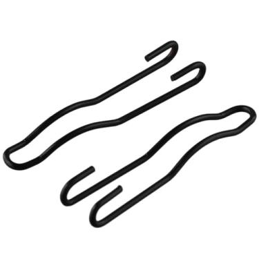 Imagem de iuniq 2 peças de canivete de bolso preto com clipe profundo de aço inoxidável e clipe traseiro de bolso profundo para Spyderco