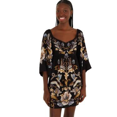 Imagem de Vestido Manga Farm Rio Jardim Real-Feminino