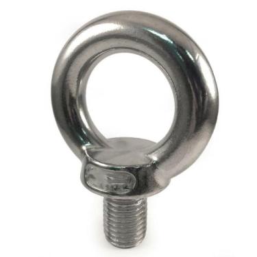 Imagem de Parafuso Olhal Macho Em Inox 316 Rosca M12 Argola Reforçada - NautPart