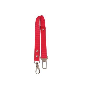 Imagem de Cinto de Segurança para Cães Cachorro Simples - FLOP, Vermelho