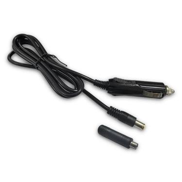 Imagem de Cabo de carregamento de carro 12V/24V para Jackery, BLUETTI, Anker, GRECELL, Goal Zero Cabo de carregamento para isqueiro portátil com plugues DC7909 + DC8020 (1,5 m/4,9 pés) - Preto