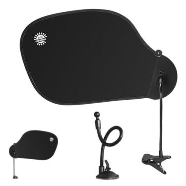 Imagem de Acessórios ajustáveis para cubículos de escritório, ventosa 2 em 1 e cúpula com clipe, persiana de mesa portátil para cubo para bloquear a luz, redução de brilho de privacidade