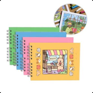 Imagem de Caderno Livro De Colorir Desenhos 50 Folhas Grossa Estilo Bobbie Goods