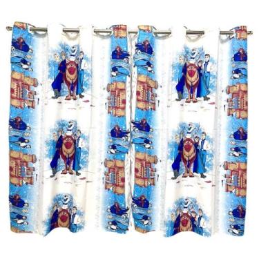 Imagem de Cortina Infantil Decorativa Para Quarto Personagens Animados 2,70x1,70