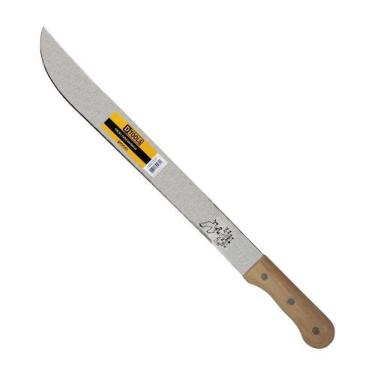 Imagem de Facão 18'' Cabo Madeira Aço 1074 - Dtools - Lâmina 2,0mm - 50 Hrc