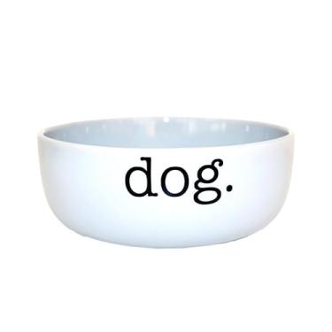 Imagem de Comedouro Pet Injet Cerâmica Dog Branco para Cães - 700 ml