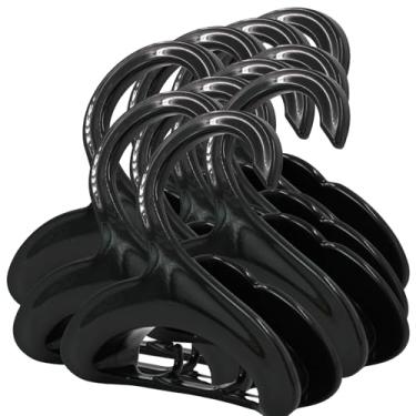 Imagem de Kit 10 Cabide Multiuso Organizador para Bolsa, Boné, Cinto e Acessórios – Plástico Resistente com Ganchos (Preto)