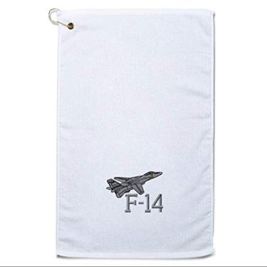 Imagem de Style In Print Toalha de golfe Grumman F-14 Tomcat A bolsa de algodão acessórios branca