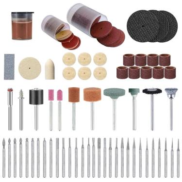 Imagem de Kit 135 Acessórios Para Micro Mini Retífica Padrão Dremel