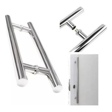 Imagem de Puxador Tubular Inox Polido Porta Piv/Alum/Vid/Mad 60Cm 32Mm