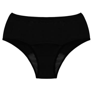 Imagem de Calcinha Absorvente Inciclo Básica Conquista - Preto (XGG)