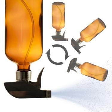 Imagem de The Green Alcove Frasco spray 360° 947 ml (pacote com 2) | Frascos de spray de cabeça para baixo | Frascos de spray âmbar de plástico multiuso