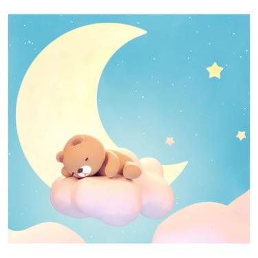 Imagem de Papel de Parede Adesivo Infantil Ursinho Bebe Quarto - 556pcp - Allodi