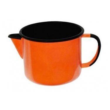 Imagem de Caneca Aço Esmaltado 12cm 1 Litro Com Bico Laranja Ewel