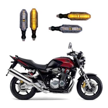 Imagem de KIT 4 Seta Esportiva Pisca de Led Modelo P26 para Moto Honda CB 1300R 