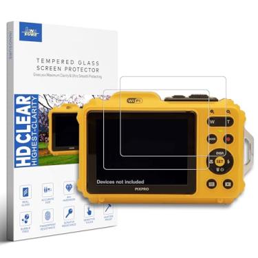 Imagem de INNOSURE [Pacote com 2] Protetor de tela de vidro temperado projetado para câmera Kodak PixPro WPZ2 e Penta Wg-1000, tela de exibição de 2,7 polegadas, antiarranhões/impressões digitais (HD Clear)