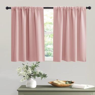 Imagem de Cortinas RYB HOME Privacy Closet 2 painéis 42x90cm Peach Blush