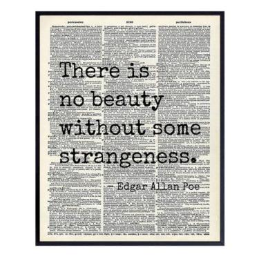 Imagem de Imagem de decoração de parede Edgar Allan Poe Quote 20x25cm - YELLOWBI