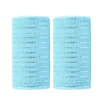Imagem de JStnana 2 rolos de fita de malha azul claro para artesanato de grinaldas, 15,8 cm x 7,6 m por rolo, rolos de malha decorativa, tecido de malha decorativa para árvore de Natal, guirlanda, cesta