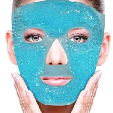 Imagem de Máscara Térmica Facial em Gel Quente e Fria – Alívio para Inchaço, Olheiras, Acne, Enxaqueca e Relaxamento Anatômica, Reutilizável (CORES VARIADAS)