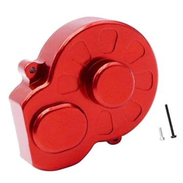 Imagem de Colaxi Tampa da caixa de câmbio para carro RC 1/28, substituição da caixa de câmbio, tampa de transmissão para o modelo de carro RC Los00007, Vermelho