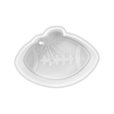 Imagem de Bola de futebol com laço de silicone freshie 11,7 x 8,3 cm ambientador de carro outono esportes boo equipe faculdade aroma forno seguro contas perfumadas espírito viril