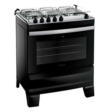 Imagem de Fogão Agile Up 5 Bocas Automático Mesa de Inox Tripla Chama Forno 86,5L 300001723 Atlas