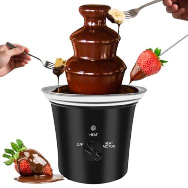 Imagem de Mini máquina de fonte de chocolate elétrica, fonte de fondue de chocolate, aço inoxidável, para chocolate, doces, manteiga, queijo