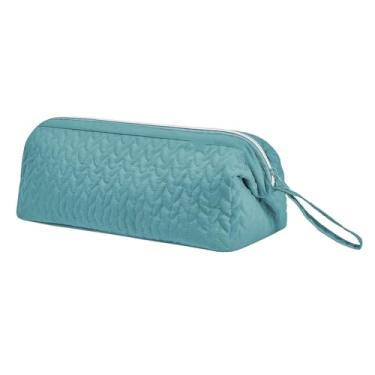 Imagem de Kokiya Bolsa de viagem para ferramentas de cabelo, acessórios para chapinha, bolsa de armazenamento para modelador de cachos, estojo de cosméticos para salão, Verde