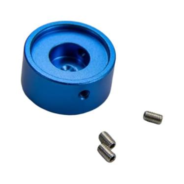 Imagem de MERIGLARE Tampa do botão do pedal de guitarra, pedal de com parafuso, acessórios de reparo, substitui a tampa prego pé para pedais de efeito de guitarra, Azul