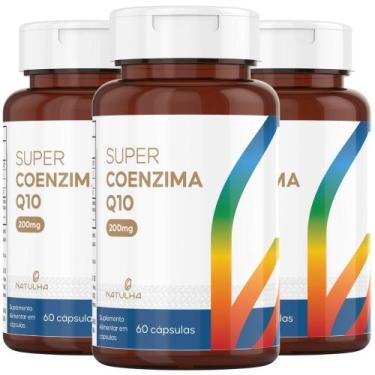 Imagem de KIT 3X Super Coenzima Q10 200mg + Vitamina E 60 cápsulas - Natulha