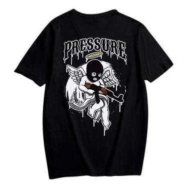 Imagem de Camiseta Masculina Baby Angel Mask Gangster Streetwear Y2k - crushed, 